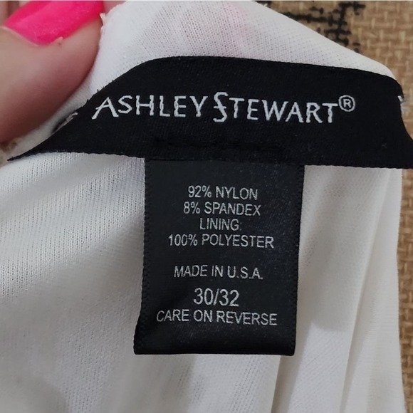 ASHLEY Stuart lace long sleeve cold shoulder shirt plus size 30/32 - Picture 5 of 5